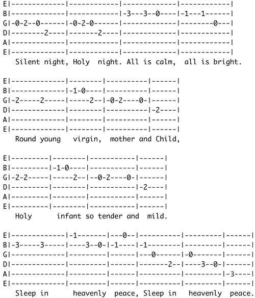 guitar chords to o holy night